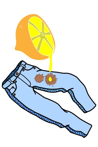 Use lemon juice to remove tea stain.