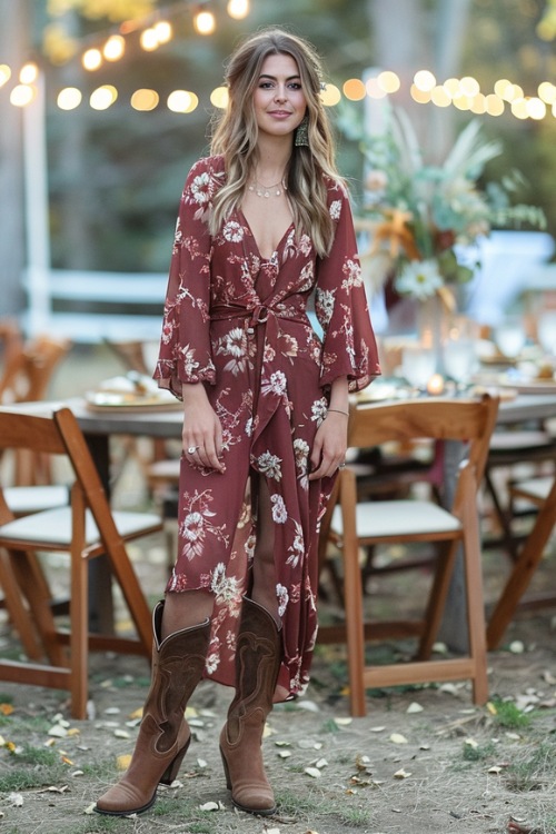 30+ Outdoor Country Wedding Outfits with Cowboy Boots for Guests – Rustic, Chic, and Ready for the Dance Floor