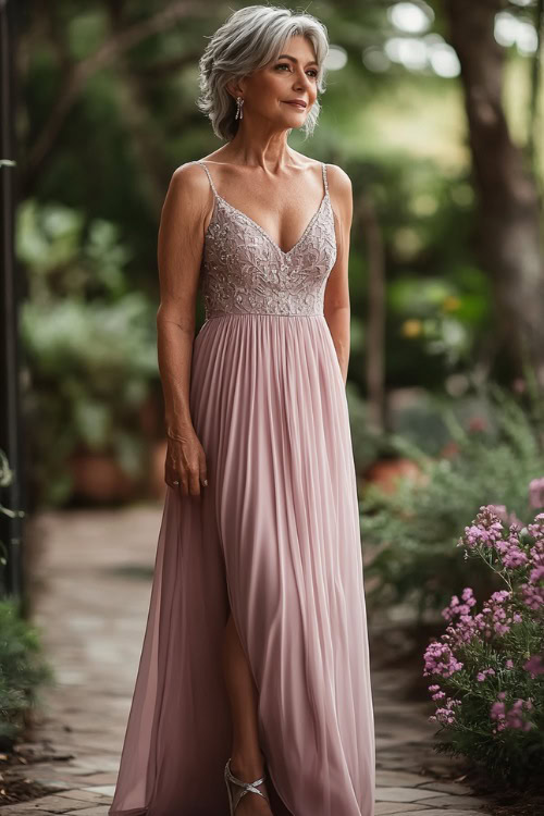 25+ Long Wedding Guest Dresses for Women over 50 That Are Classy & Flattering