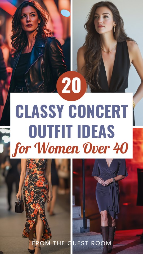 20+ Classy Concert Outfits for Women over 40 – Modern, Elegant & Unforgettable!